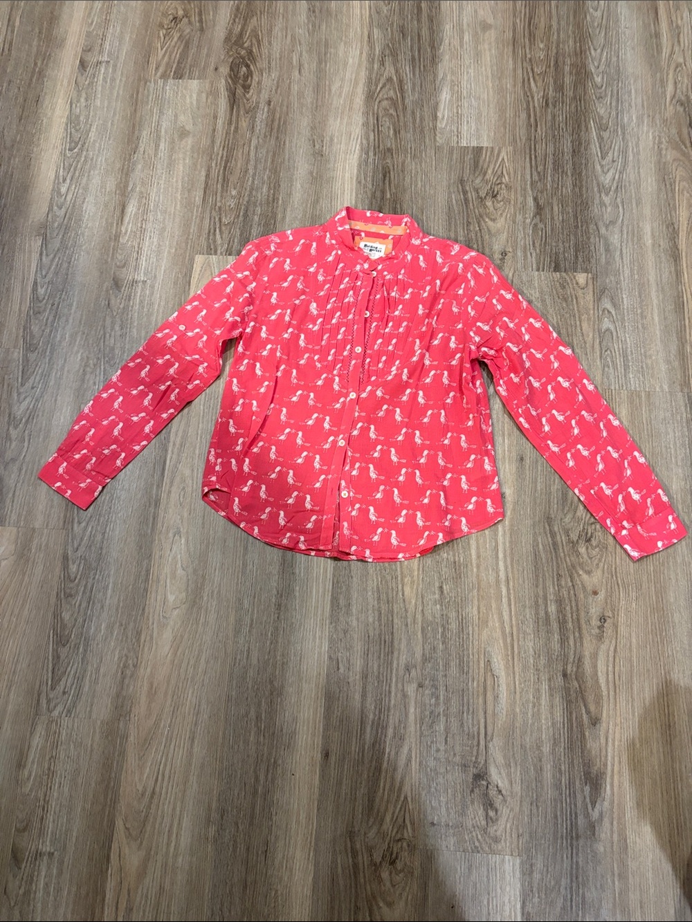 HOLDING HORSES Pink Printed Button-Down Shirt